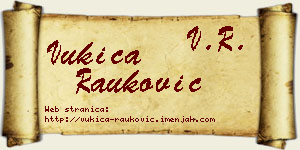Vukica Rauković vizit kartica